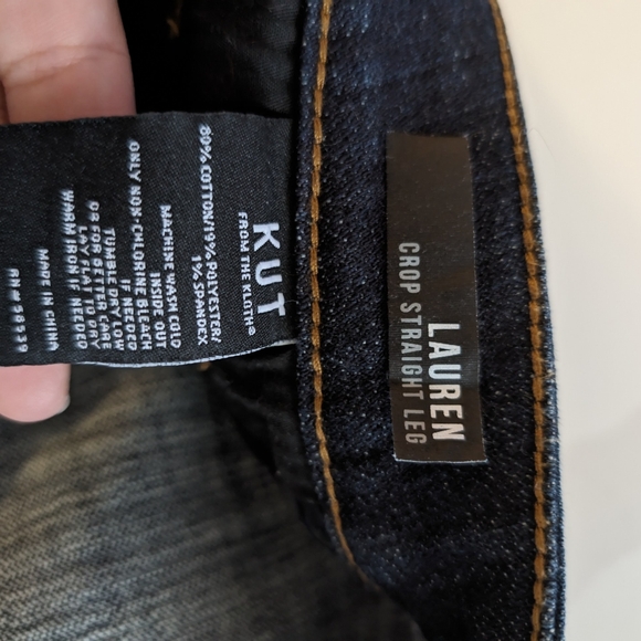 KUT from the Kloth Y2k Capri Jeans Midrise - Picture 3 of 8